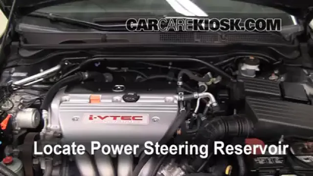 2008 Acura TSX 2.4L 4 Cyl. Power Steering Fluid Add Fluid